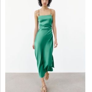 SLIP DRESS WITH CHAINS size large